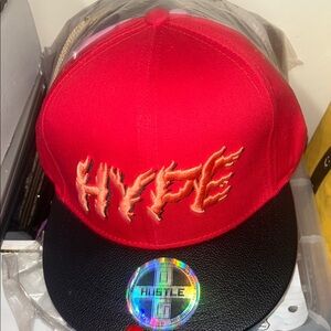 Hustler Hollywood Red and Black Snapback Hat
